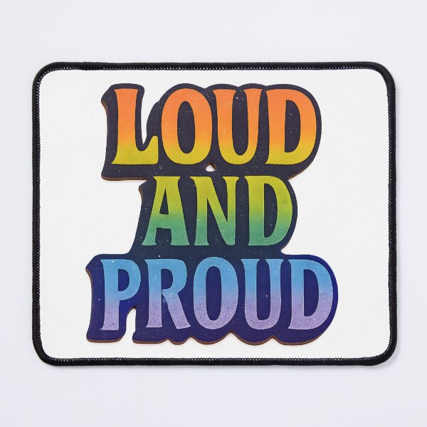 Item preview, Loud And Proud – Rainbow Typography Art designed and sold by Haus Of Sin.