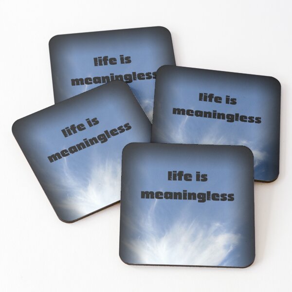Item preview, "Life Is Meaningless" – Existential Clouds Aesthetic designed and sold by YanasWeirdLife.