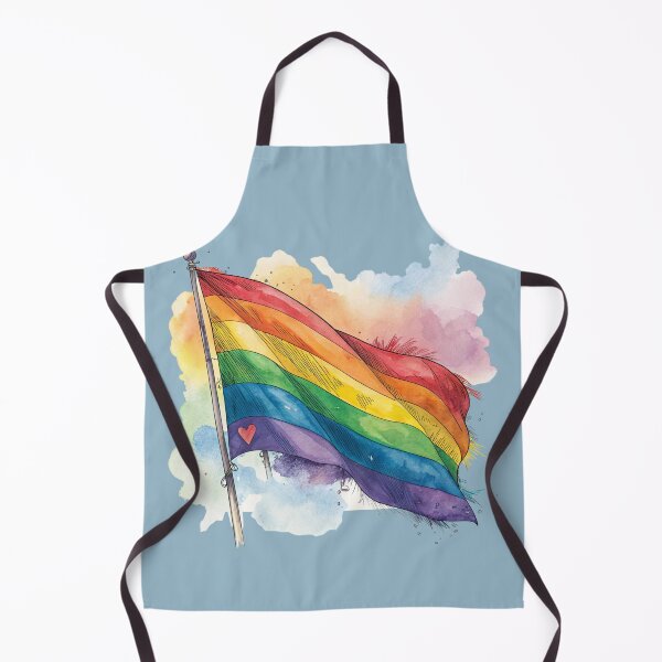Item preview, Aesthetic Rainbow Flag - Fluid Watercolor Love & Diversity Option designed and sold by asliberry.