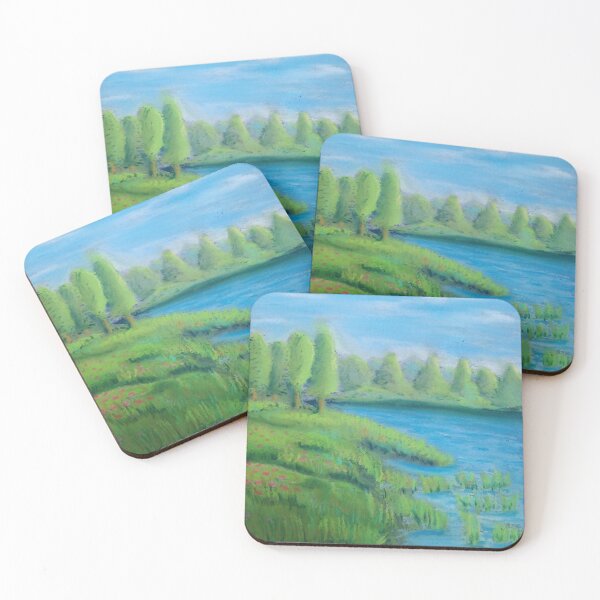 Item preview, Dry Pastel Illustration - Riverside designed and sold by Sky-99.