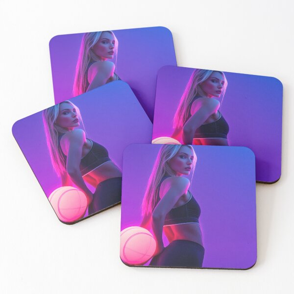 Item preview, Vibrant woman with basketball designed and sold by anytka.