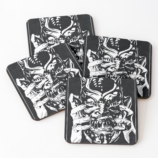 Item preview, DEMONS MASK - Demons (Black and White) designed and sold by FamousWeirdosRB.