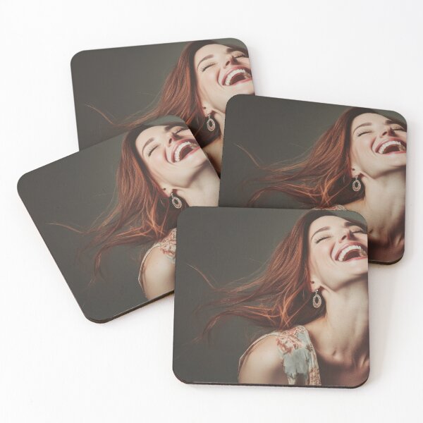 Item preview, Woman laughing with flowing hair designed and sold by anytka.