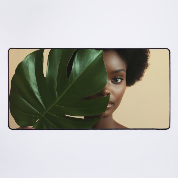 Item preview, Woman with big leaf indoors designed and sold by anytka.