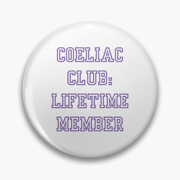 Item preview, Coeliac Club: Lifetime Member | Varsity Style Purple Design for Gluten Free Pride designed and sold by My Gluten Free Life UK.