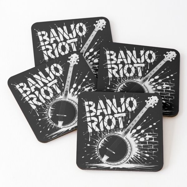 Item preview, Banjo Riot Graphic Punk Style Ink Splatter  designed and sold by Urban-Celt.