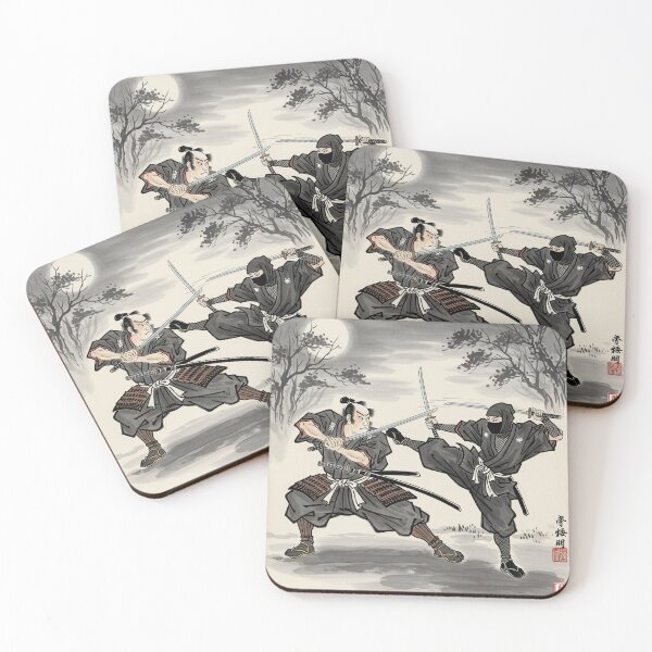 Item preview, Fateful Encounter: Samurai and Ninja Under the Moonlight designed and sold by schwa24jpn.
