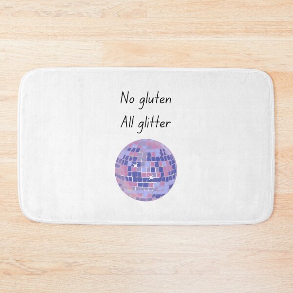 Item preview, No Gluten All Glitter | Sparkly Coeliac Disco Ball Design for Gluten Free Living designed and sold by My Gluten Free Life UK.