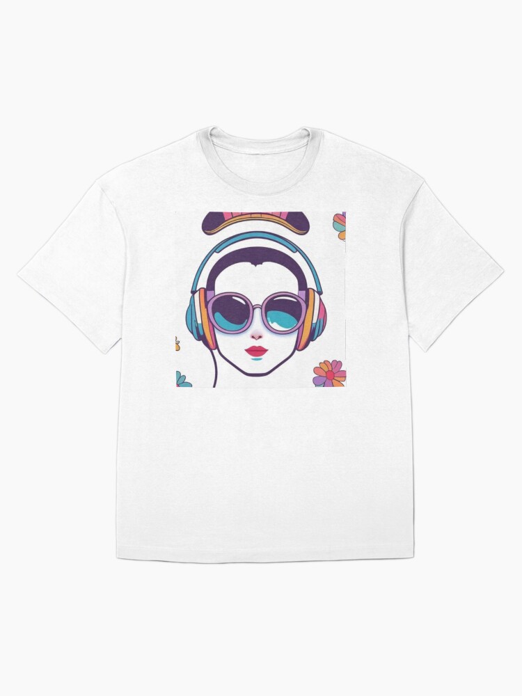 Thumbnail 3 of 7, Oversized T-Shirt, Cartoon Pattern Portrait designed and sold by DiMilford.