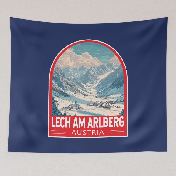 Item preview, Lech am Arlberg Austria Travel Art Emblem designed and sold by KrisSidDesigns.