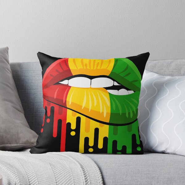 Item preview, Juneteenth Lips, Black History, African American Flag designed and sold by GoldenSunsetBloom.