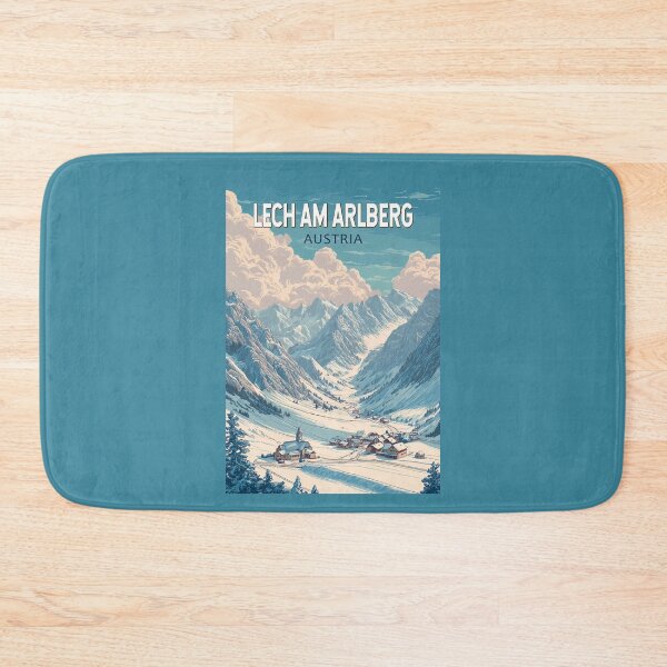 Item preview, Lech am Arlberg Austria Illustration Travel Art Vintage designed and sold by KrisSidDesigns.
