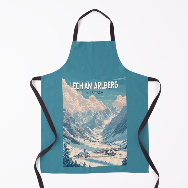 Item preview, Lech am Arlberg Austria Illustration Travel Art Vintage designed and sold by KrisSidDesigns.