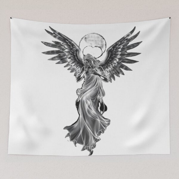 Item preview, Ghostly Ethereal Angel – Dark Seraphim Spirit Art designed and sold by apoknight.