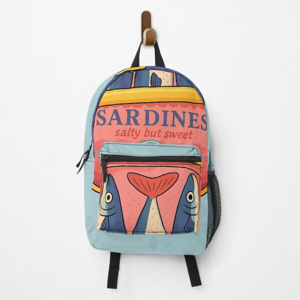 Item preview, pink love sardines in an open tin designed and sold by MartaOlgaKlara.