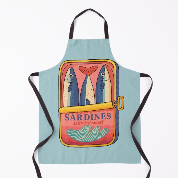 Item preview, pink love sardines in an open tin designed and sold by MartaOlgaKlara.