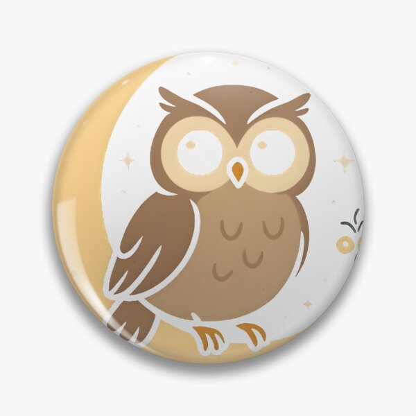 Item preview, Cosmic Owl – Starry Night Owl on Crescent Moon designed and sold by SheepyDaily.