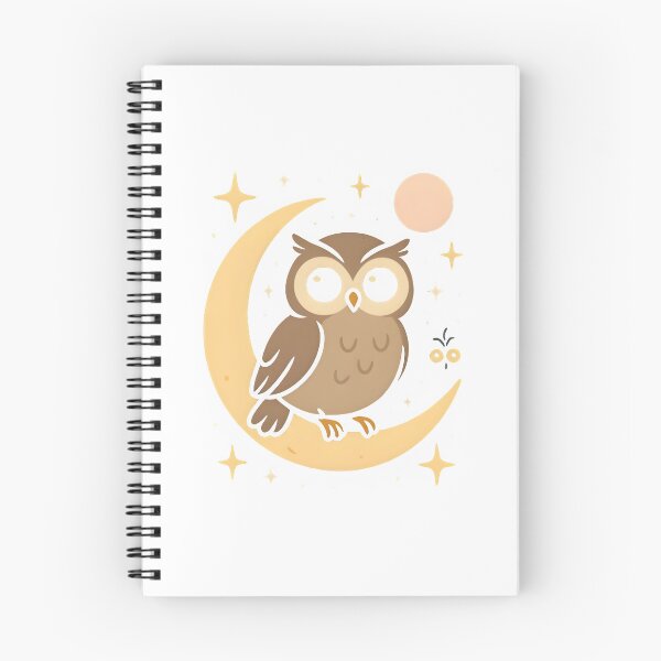 Item preview, Cosmic Owl – Starry Night Owl on Crescent Moon designed and sold by SheepyDaily.