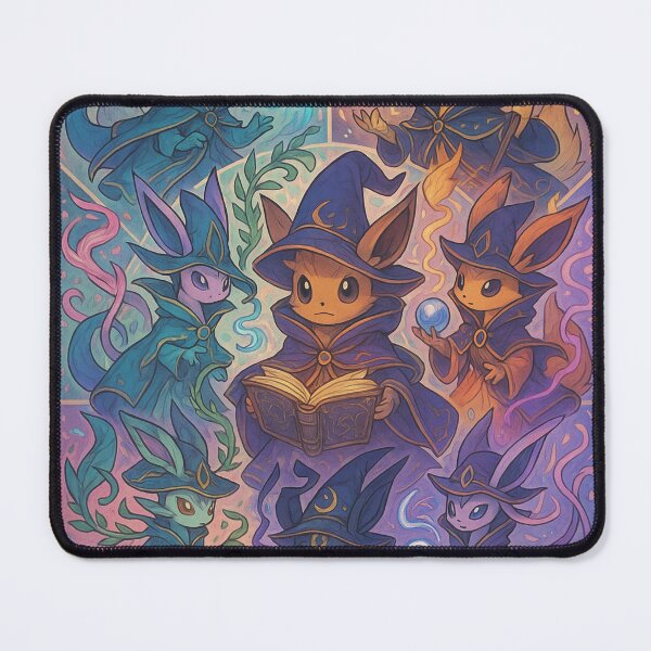 Item preview, Arcane Eeveelutions Spell-Circle – Cute Elemental Wizards Illustration designed and sold by ZartyDesigns.
