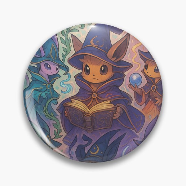 Item preview, Arcane Eeveelutions Spell-Circle – Cute Elemental Wizards Illustration designed and sold by ZartyDesigns.