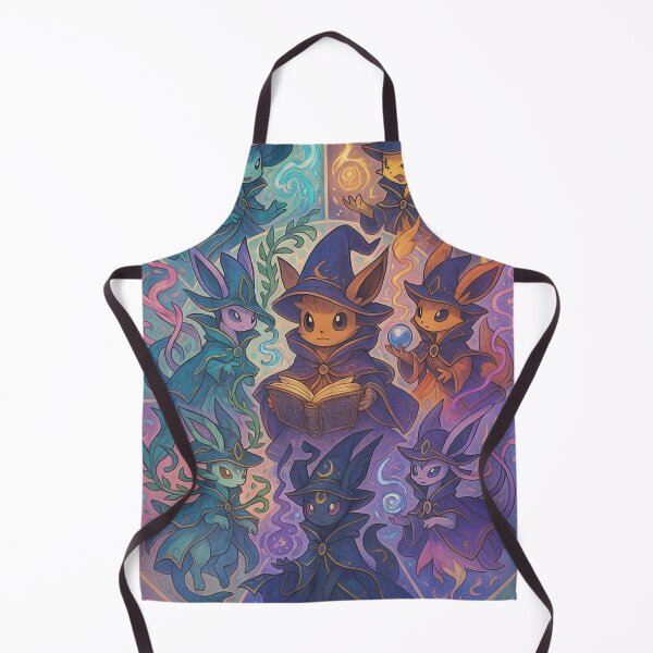 Item preview, Arcane Eeveelutions Spell-Circle – Cute Elemental Wizards Illustration designed and sold by ZartyDesigns.