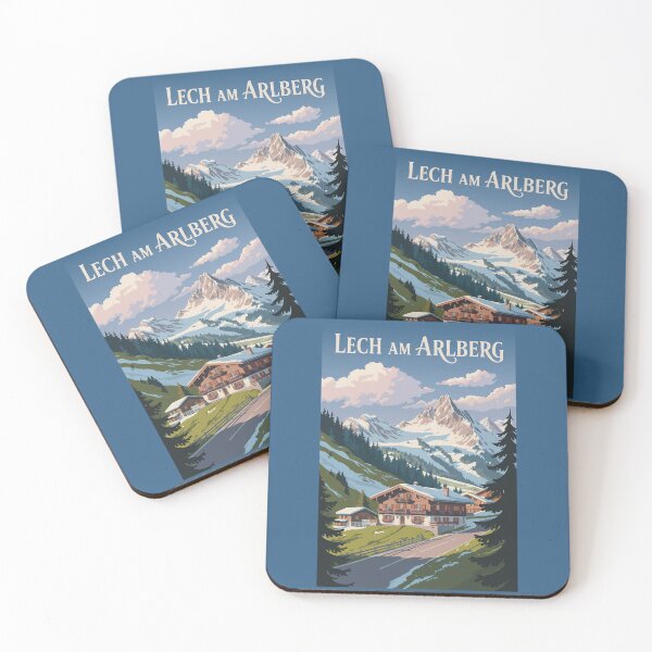 Item preview, Lech am Arlberg Austria Travel Art Vintage designed and sold by KrisSidDesigns.