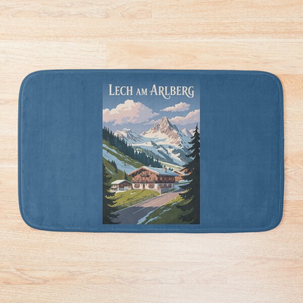 Item preview, Lech am Arlberg Austria Travel Art Vintage designed and sold by KrisSidDesigns.