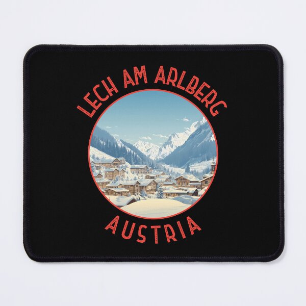 Item preview, Lech am Arlberg Austria Retro Distressed Circle designed and sold by KrisSidDesigns.