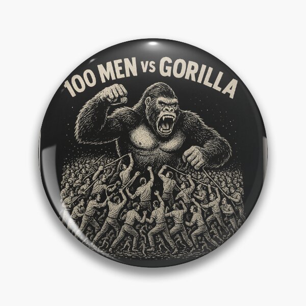 Item preview, 100 Men vs Gorilla designed and sold by 3parkys.