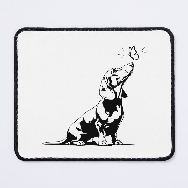 Item preview, Dachshund and Butterfly designed and sold by MargLandmeter.