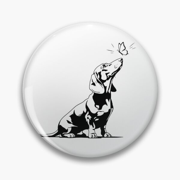 Item preview, Dachshund and Butterfly designed and sold by MargLandmeter.