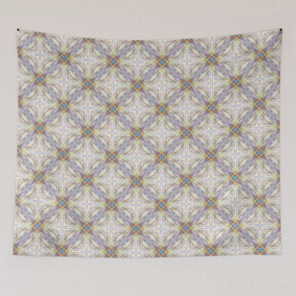Item preview, rainbow colorful explode prismatic geometric seamless repeat pattern designed and sold by Abrahamjrnd.