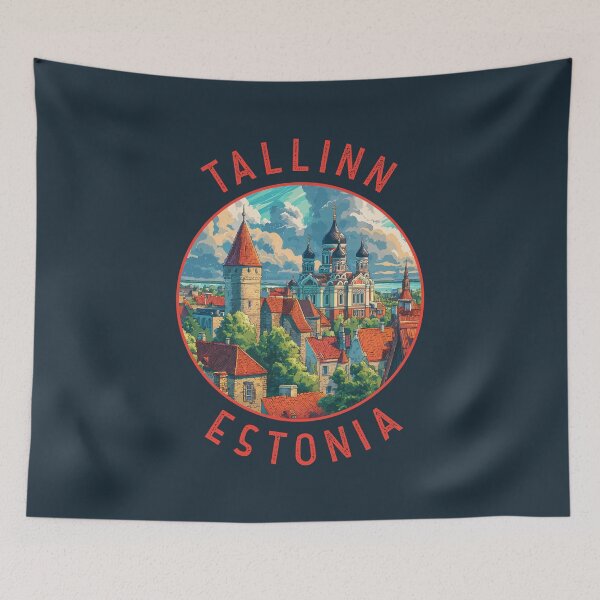 Item preview, Círculo retro desgastado de Tallin, Estonia designed and sold by KrisSidDesigns.