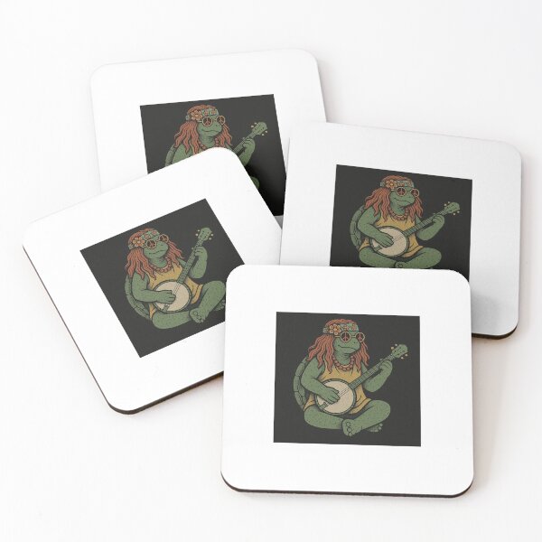 Item preview, Hippy Turtle Playing Banjo designed and sold by 3parkys.