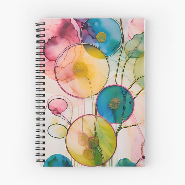Item preview,  Colorful flower texture,  pink blue yellow pattern, leaf pattern, pink stone, abstracitive designed and sold by KolorellaS.