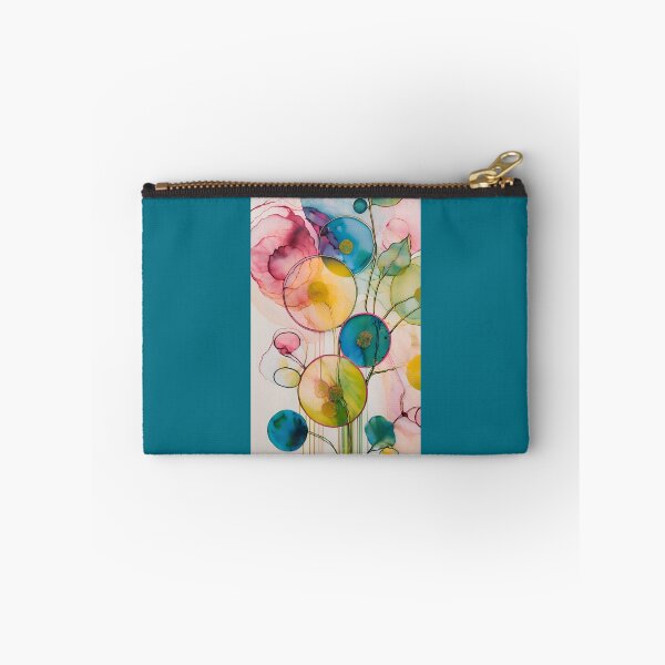 Item preview,  Colorful flower texture,  pink blue yellow pattern, leaf pattern, pink stone, abstracitive designed and sold by KolorellaS.