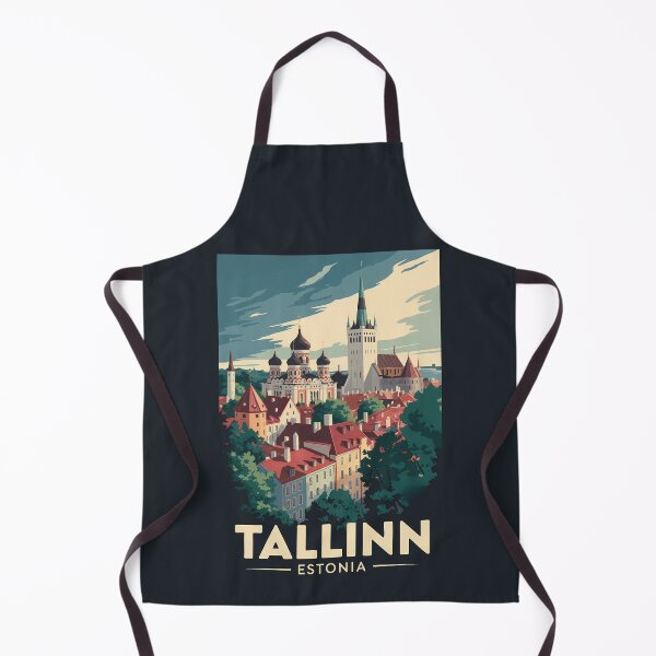 Item preview, Tallinn Estonia Travel Art Vintage designed and sold by KrisSidDesigns.