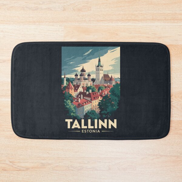 Item preview, Tallinn Estonia Travel Art Vintage designed and sold by KrisSidDesigns.