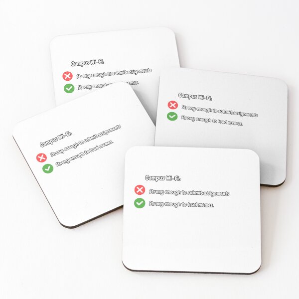 Item preview, Campus Wi-Fi: strong enough to load memes, not enough for my submission | Funny College Vibes designed and sold by beautyjan.
