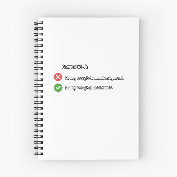 Item preview, Campus Wi-Fi: strong enough to load memes, not enough for my submission | Funny College Vibes designed and sold by beautyjan.