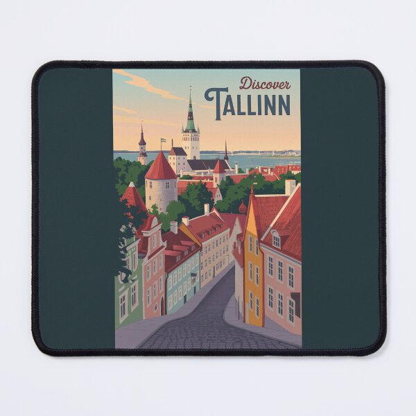 Item preview, Tallinn Estonia Illustration Travel Art Vintage designed and sold by KrisSidDesigns.