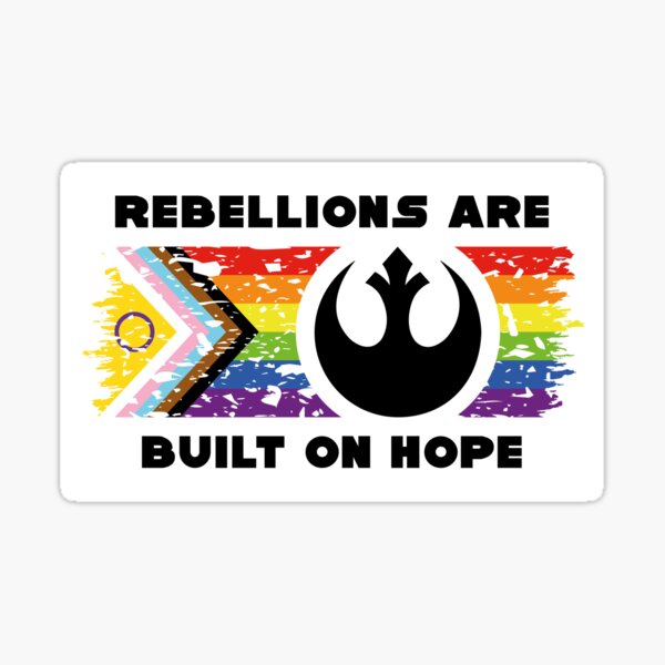 Item preview, Star Pride - Rebel Hope on Inclusive Progress Pride Flag (Distressed) designed and sold by Ampersand Creations.
