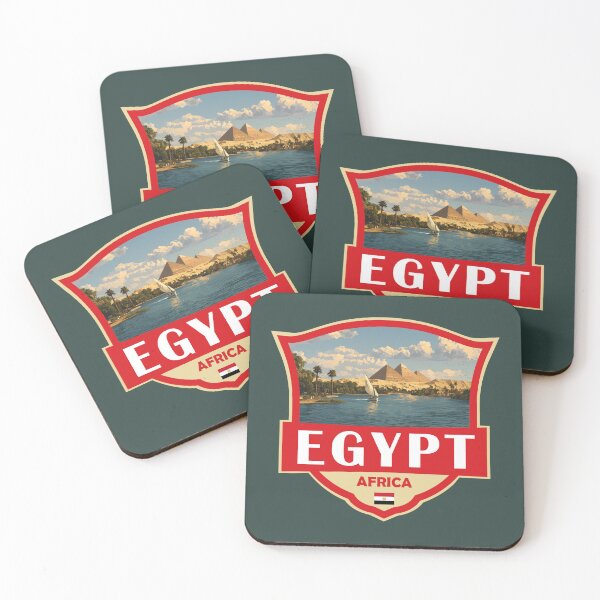 Item preview, Egypt Illustration Retro Badge designed and sold by KrisSidDesigns.