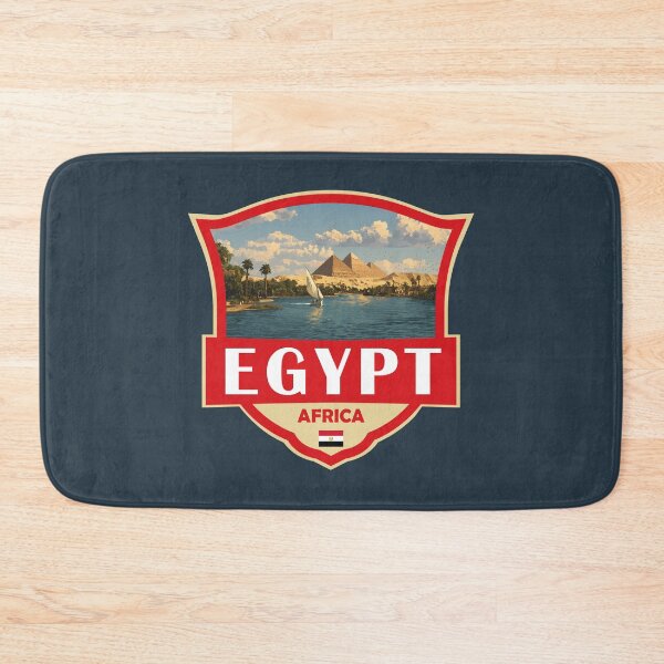 Artikelvorschau, Ägypten Illustration Retro Abzeichen entworfen und verkauft von KrisSidDesigns.