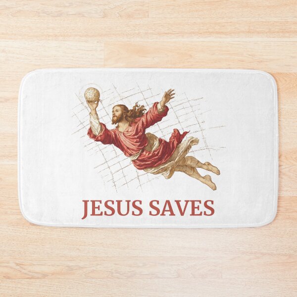 Item preview, Jesus Saves |  Comedy Design |  Funny  Football Gift |  designed and sold by Loffartdesign.