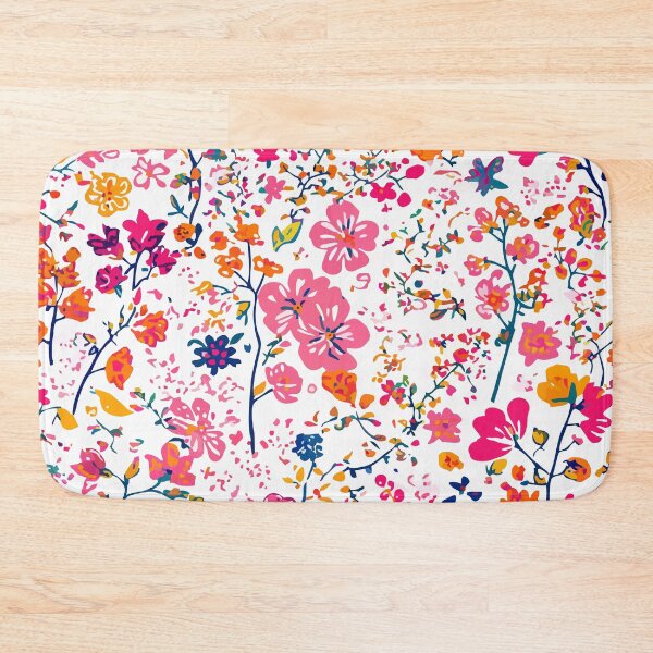 Item preview, Floral Yellow and Pink Flowers Pattern designed and sold by almadigitalarts.