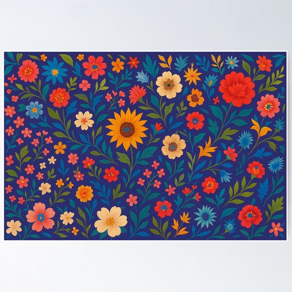 Item preview, Color explosion of floral elegance designed and sold by Sigtrix.