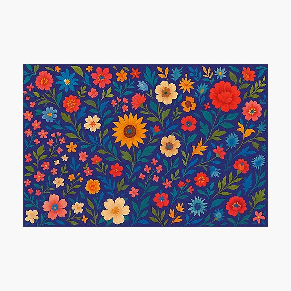 Item preview, Color explosion of floral elegance designed and sold by Sigtrix.