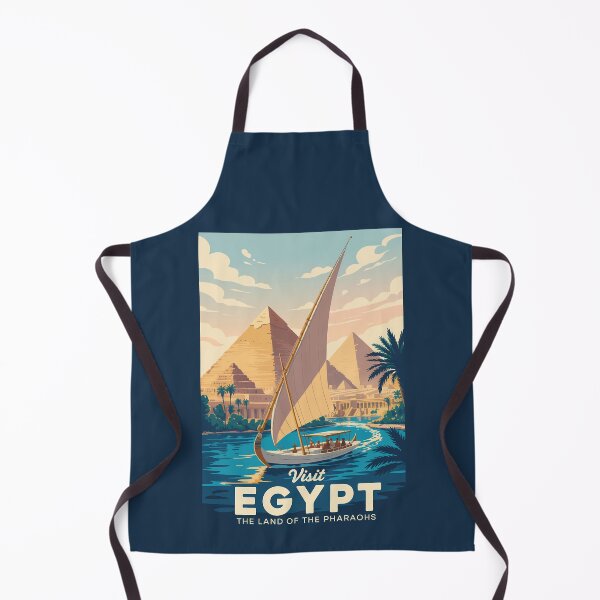 Item preview, Egypt Pyramid Illustration Travel Art Vintage designed and sold by KrisSidDesigns.