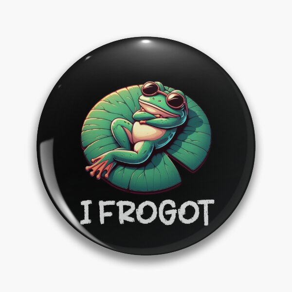 Item preview, I Frogot Frog with Sunglasses designed and sold by vaxiek.